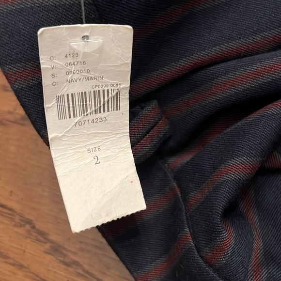 Anthropologie low rise striped flare  pants, size 2, NWT - Picture 14 of 14